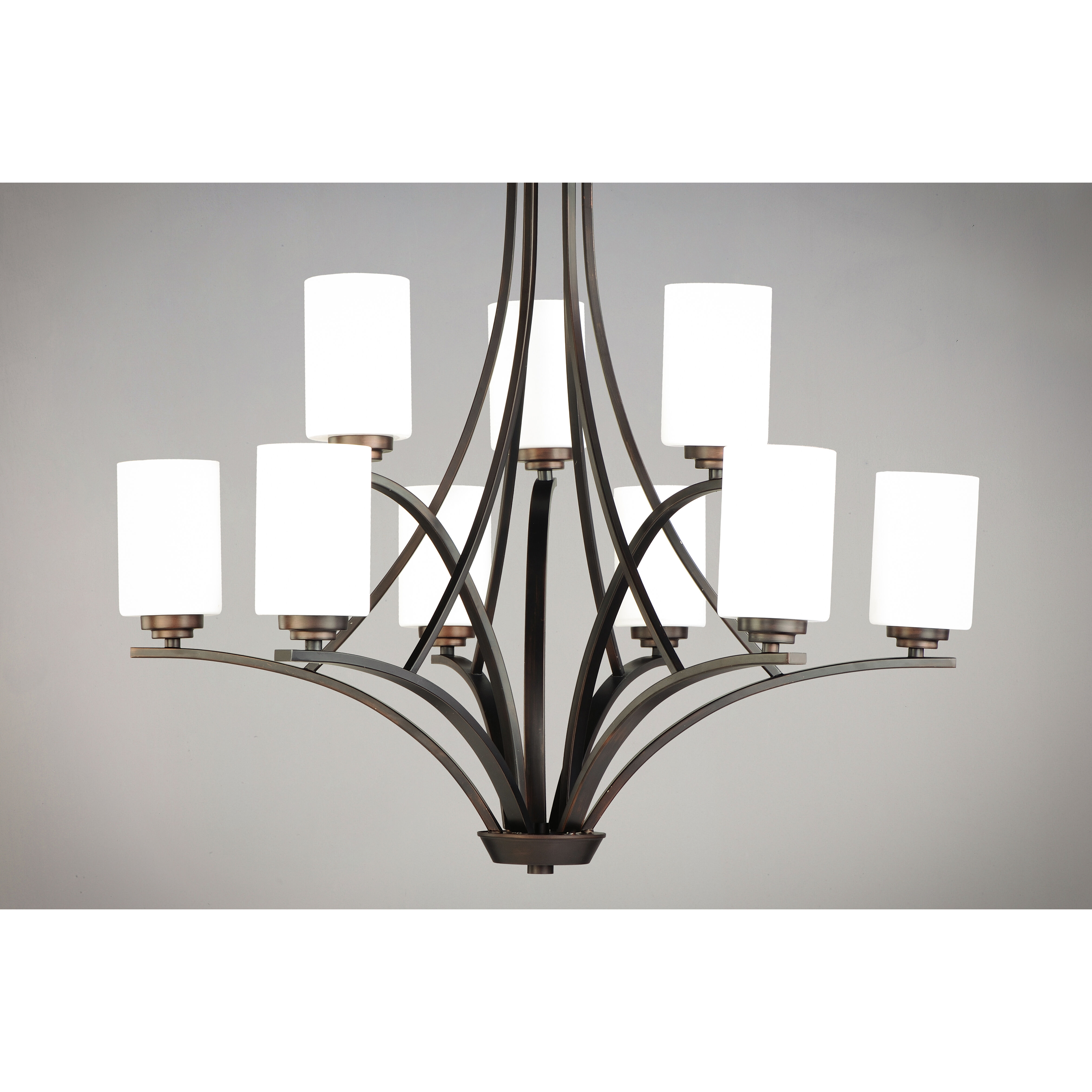 Deven 9 Light 32 inch Oil Rubbed Bronze Multi-Tier Chandelier Ceiling Light