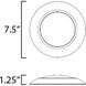 Diverse LED 7.5 inch White Flush Mount Ceiling Light