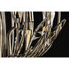 Bouquet 4 Light 16 inch Polished Nickel and Gold Leaf Multi-Light Pendant Ceiling Light