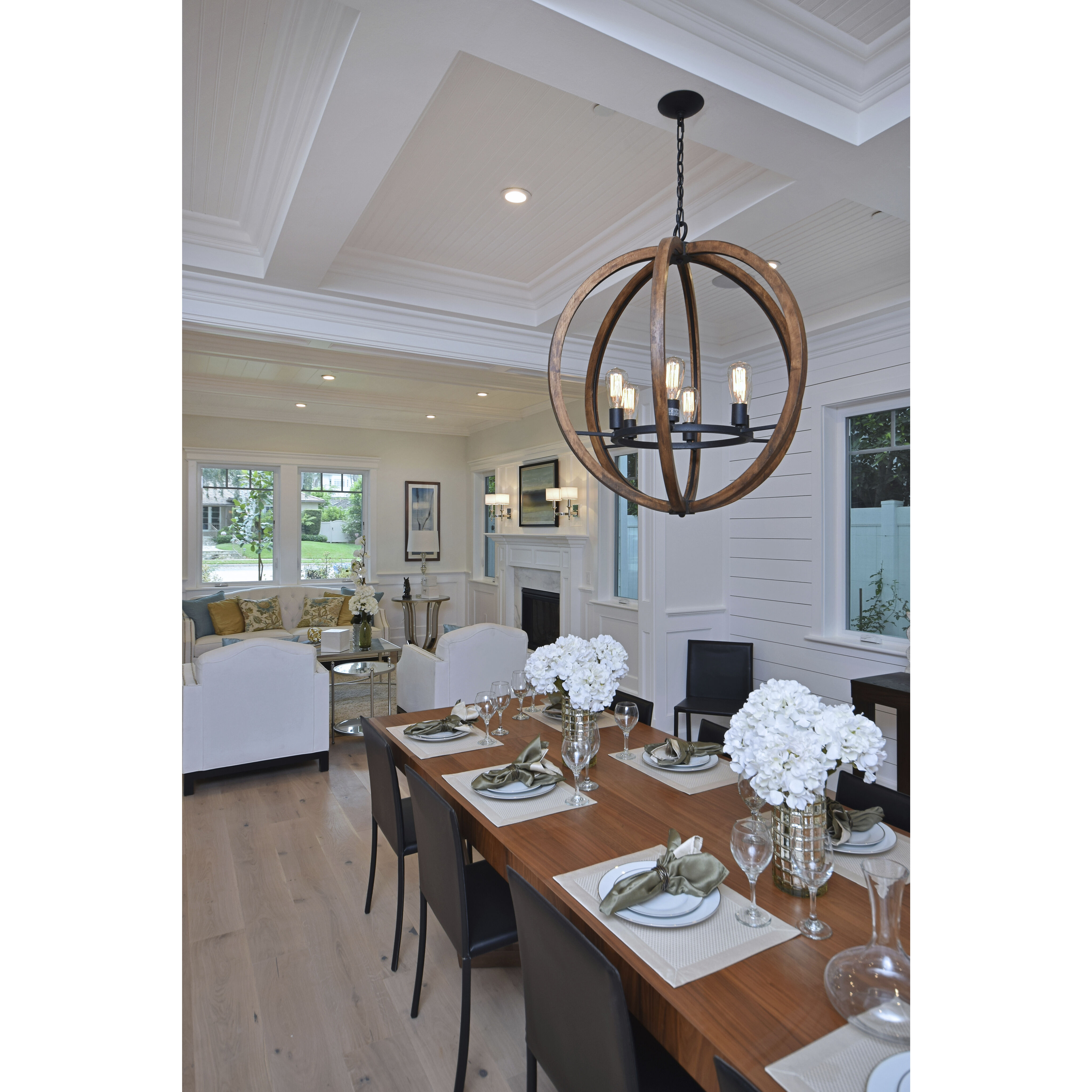 Bodega Bay 5 Light 18 inch Anthracite Chandelier Ceiling Light in Without Bulb