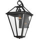 Prism 1 Light 18 inch Black Outdoor Wall Mount