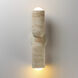 Pompeii 2 Light 5 inch Travertine and Oyster Wall Sconce Wall Light