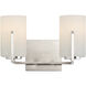 Dart 2 Light 12.5 inch Satin Nickel Bath Vanity Wall Light