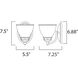 Novus 1 Light 5.5 inch Polished Chrome Wall Sconce Wall Light