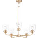 Acadia 5 Light 26 inch Heritage Single-Tier Chandelier Ceiling Light