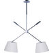 Hotel LED 13.75 inch Polished Chrome Single Pendant Ceiling Light