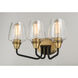 Goblet 3 Light 18 inch Bronze and Antique Brass Bath Vanity Wall Light