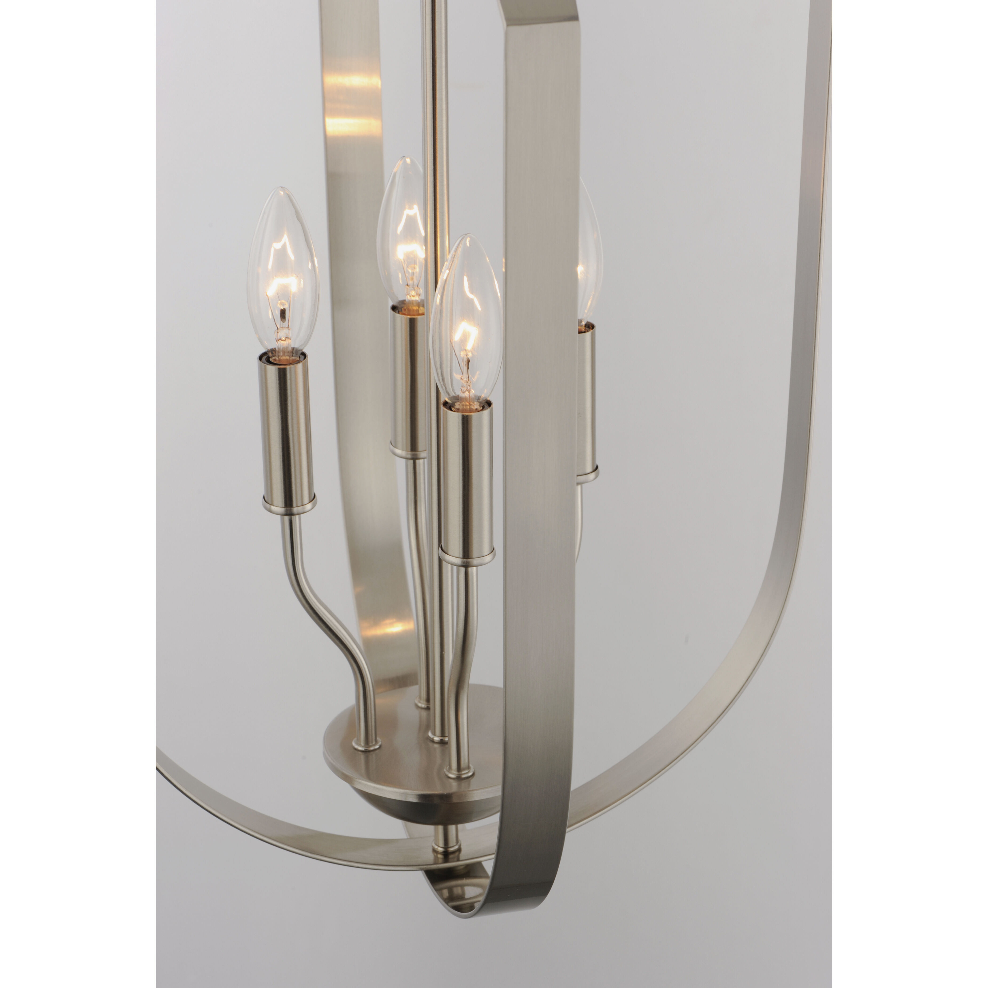 Provident 4 Light 15 inch Satin Nickel Chandelier Ceiling Light