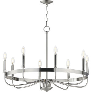 Frankie 8 Light 29 inch Satin Nickel Single-Tier Chandelier Ceiling Light