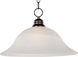 Essentials - 9106x 1 Light 16 inch Oil Rubbed Bronze Single Pendant Ceiling Light in Marble