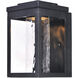 Salon LED 10 inch Black Outdoor Wall Mount in Mesh Screen