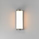 Halfpipe LED 15 inch Brushed Aluminum Outdoor Wall Mount