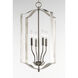 Provident 4 Light 15 inch Satin Nickel Single Pendant Ceiling Light