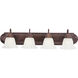 Essentials EE 4 Light 30 inch Polished Brass Bath Vanity Wall Light
