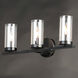 Sentinel 3 Light 21.25 inch Black Bath Vanity Wall Light