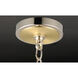 Uptown 5 Light 26 inch Satin Brass/Polished Nickel Chandelier Ceiling Light