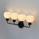 Coraline 4 Light 30 inch Black Bath Vanity Wall Light