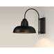 Industrial 1 Light 15.75 inch Black Outdoor Wall Mount