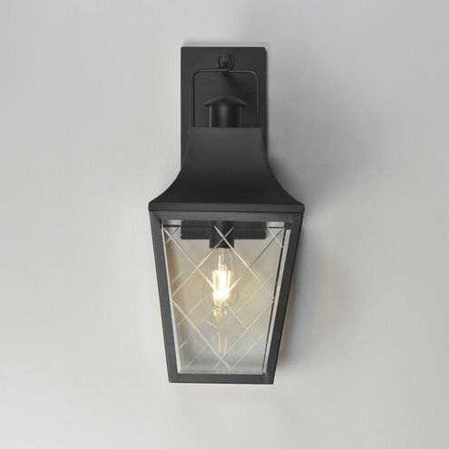 Storybook 1 Light 9.5 inch Black Outdoor Hanging Lantern