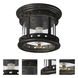 Santa Barbara DC 1 Light 9 inch Sienna Outdoor Flush Mount