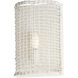 Cestino 1 Light 8.25 inch Weathered White Wall Sconce Wall Light