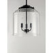 Acadia 3 Light 13.75 inch Black Multi-Light Pendant Ceiling Light
