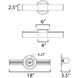 Tubo LED 18 inch Satin Nickel Bath Vanity Wall Light