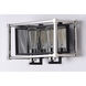 Refine 2 Light 14.25 inch Black and Polished Nickel Bath Vanity Wall Light