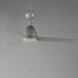 Seaborne 52 inch Satin Nickel Outdoor Ceiling Fan