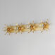 Paloma 4 Light 43 inch Gold Leaf Bath Vanity Wall Light