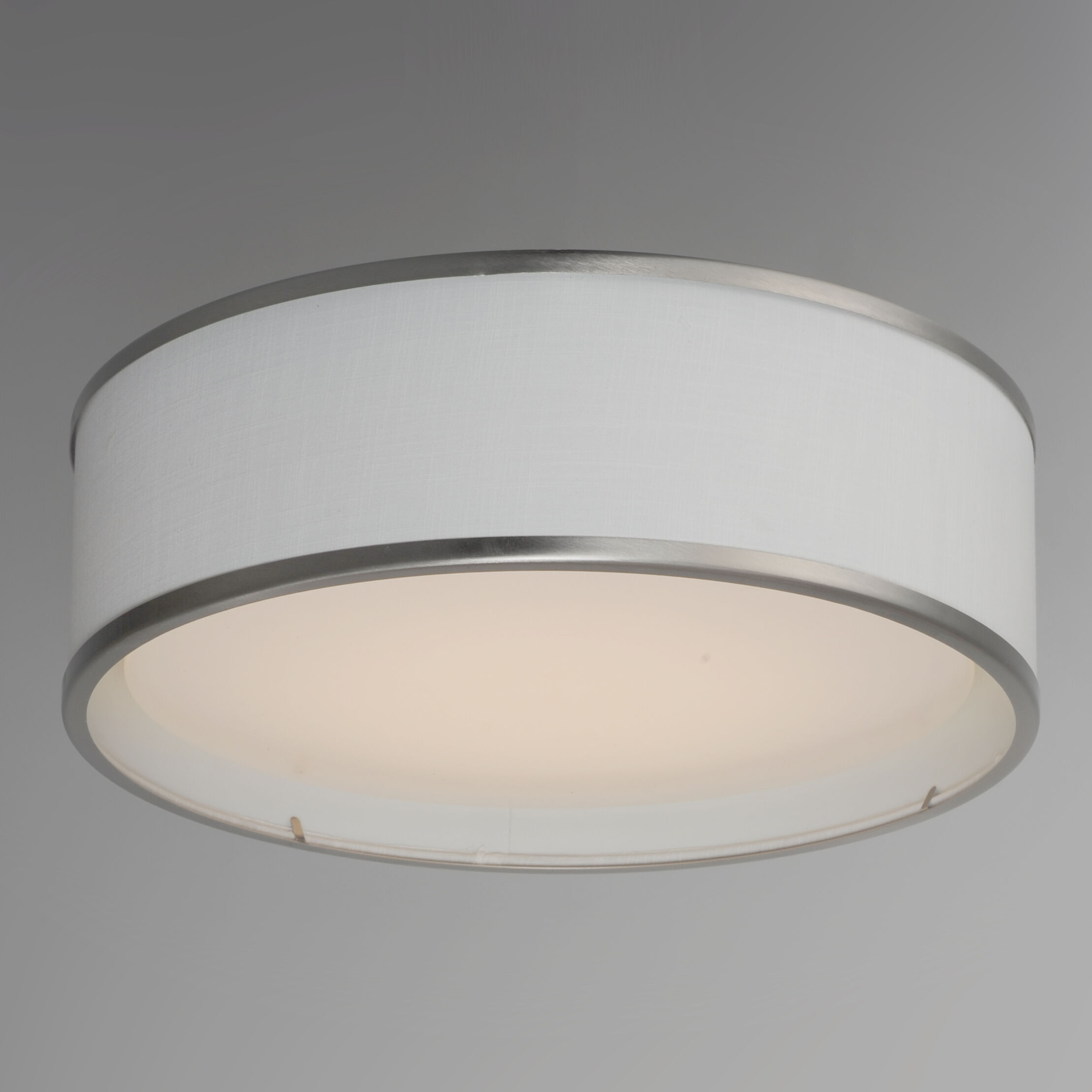 Prime LED 16 inch Satin Nickel Flush Mount Ceiling Light
