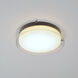 Duo LED 16 inch Black Flush Mount Ceiling Light