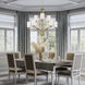 Deven 9 Light 32 inch Satin Brass Multi-Tier Chandelier Ceiling Light