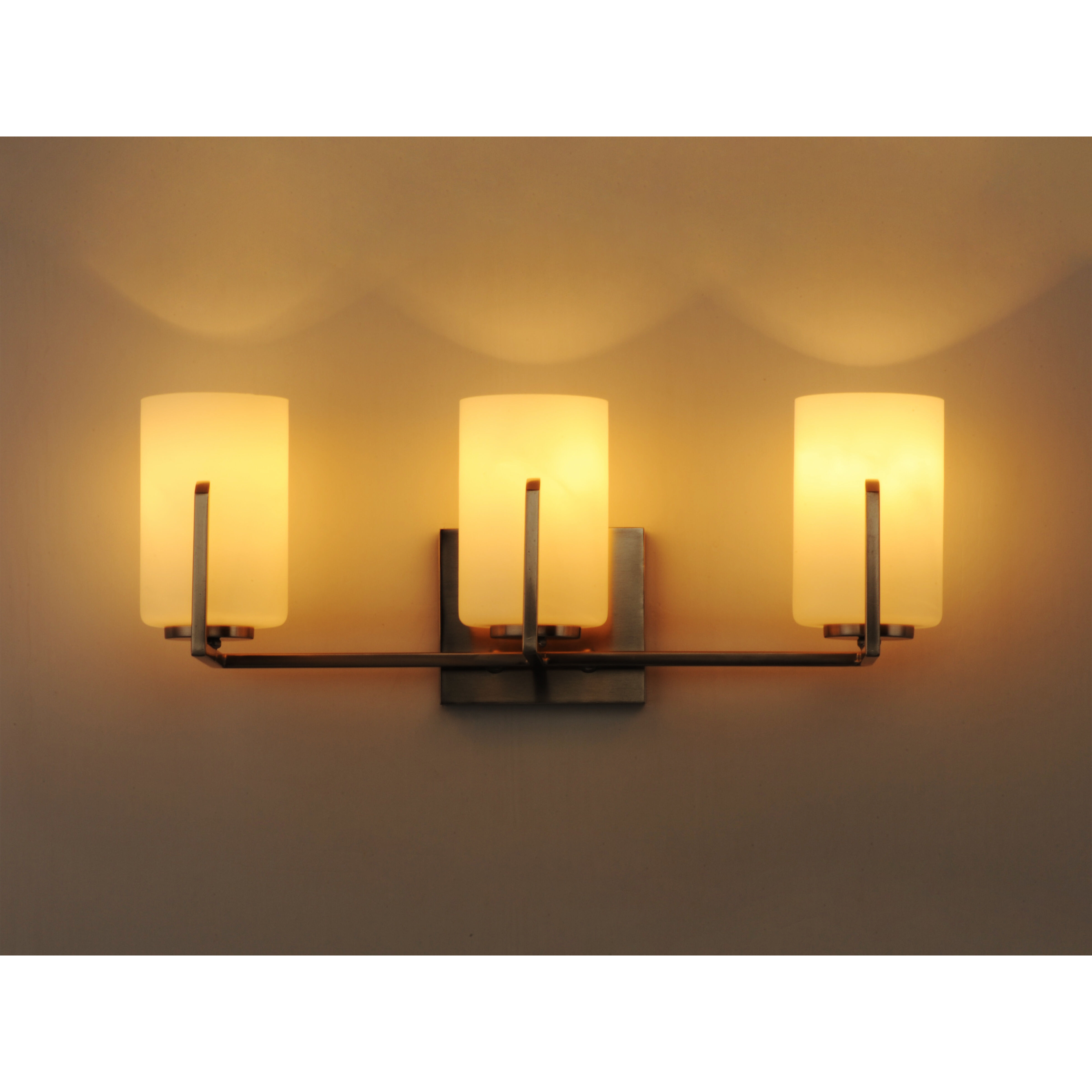 Dart 3 Light 21.25 inch Satin Nickel Vanity Light Wall Light