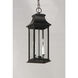 Vicksburg 2 Light 6.75 inch Black Outdoor Hanging Lantern