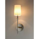 Uptown 1 Light 5 inch Satin Brass and Polished Nickel Wall Sconce Wall Light