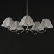 Saxon 5 Light 37.5 inch Polished Nickel Chandelier Ceiling Light