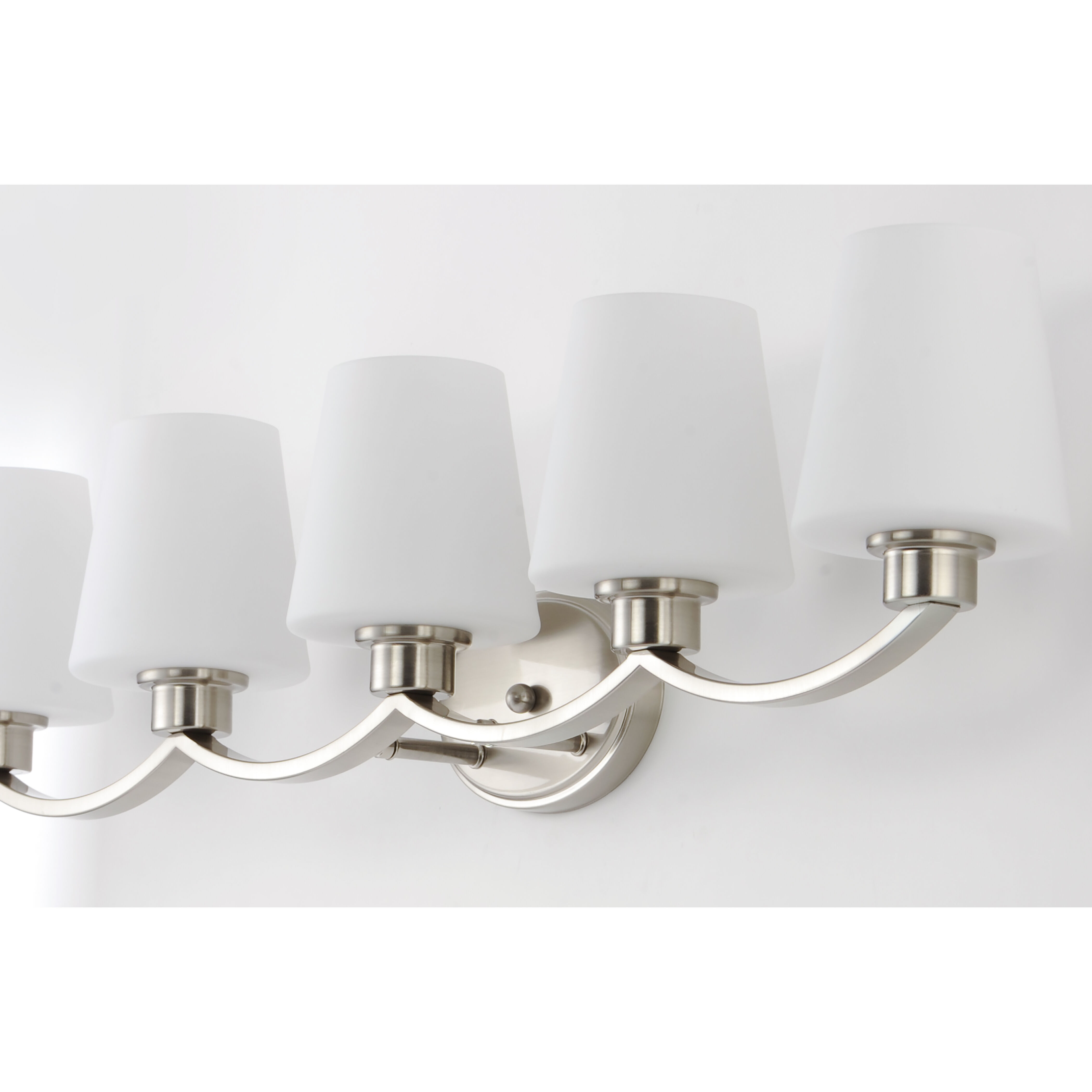 Shelter 5 Light 38 inch Satin Nickel Bath Vanity Wall Light