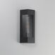 Triform 1 Light 14 inch Black and Antique Brass Outdoor Wall Mount