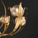 Firenze 6 Light 38 inch Gold Leaf Chandelier Ceiling Light