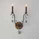 Formosa 2 Light 12 inch Golden Noir Wall Sconce Wall Light