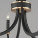 Charlton 8 Light 48 inch Black/Antique Brass Multi-Tier Chandelier Ceiling Light