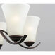 Vital 5 Light 23 inch Oil Rubbed Bronze Chandelier Ceiling Light