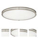 Linear LED 18 inch Satin Nickel Flush Mount Ceiling Light