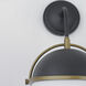 Duke 1 Light 9.5 inch Black and Weathered Brass Wall Sconce Wall Light
