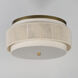 Seacliff 2 Light 16 inch Natural Aged Brass Flush Mount Ceiling Light
