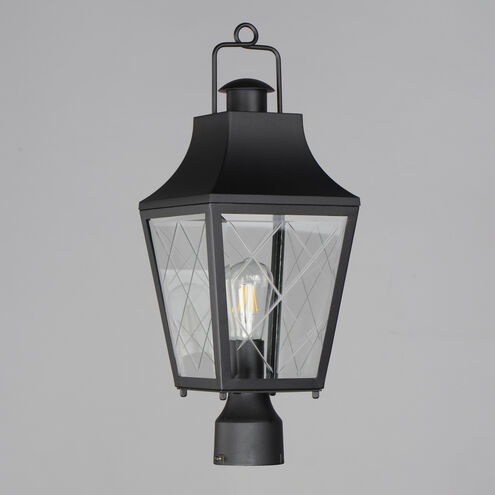 Storybook 1 Light 21.25 inch Black Outdoor Post Lantern