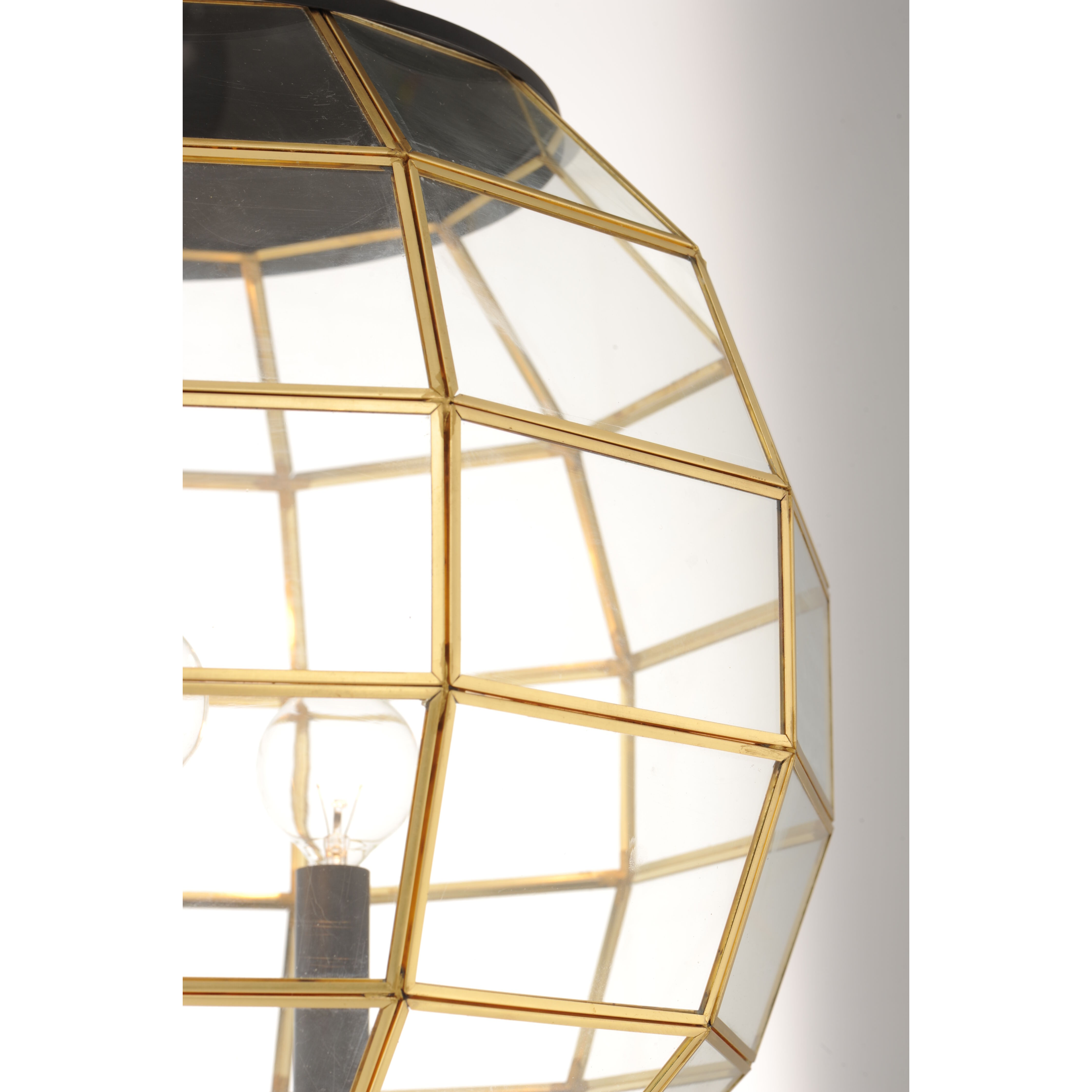 Heirloom 3 Light 16 inch Black/Burnished Brass Multi-Light Pendant Ceiling Light