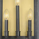 Manchester 3 Light 24 inch Black Outdoor Wall Mount