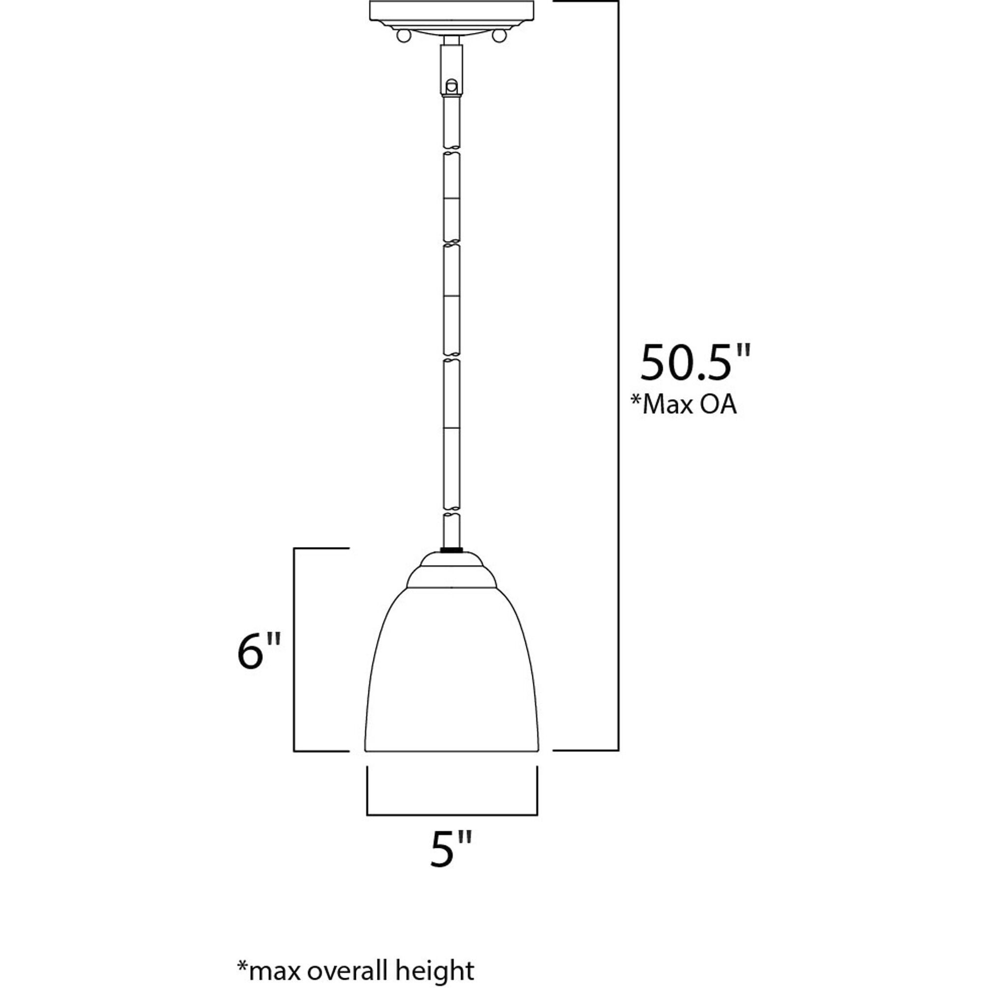 Stefan 1 Light 5 inch Black Mini Pendant Ceiling Light